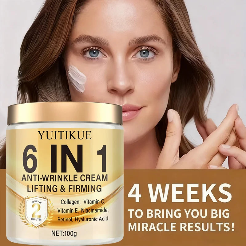 YUITIKUE 2 Min Lift Cream | Retinol, Collagen & Hyaluronic Acid Anti-Aging Face Cream Peaceful Pleasures Health and Wellness