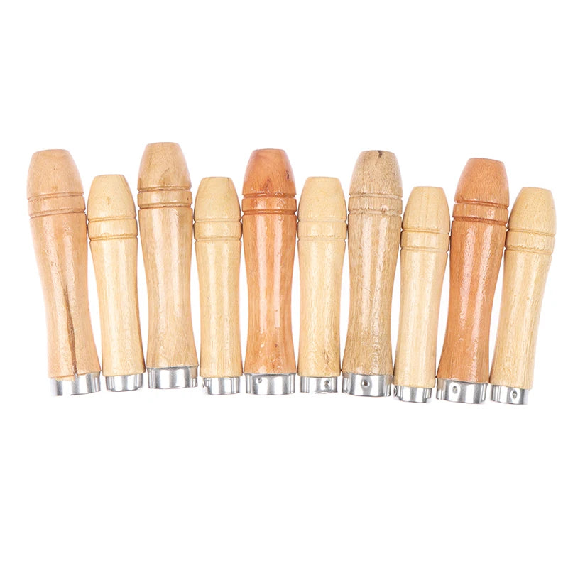 5Pcs/set 9/11cm Wooden File Handle Wood Rasp Woodworking Polishing Rust Proof Filing Tools Replacement Wooden File Handle Peaceful Pleasures Health and Wellness