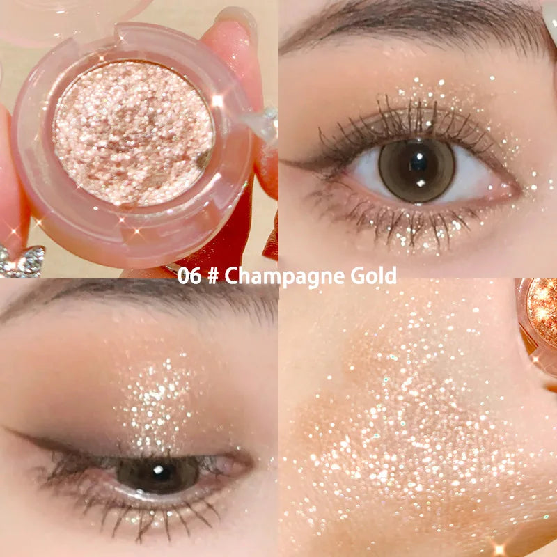 Glitter Eyeshadow Palette | Pearlescent Diamond Shimmer