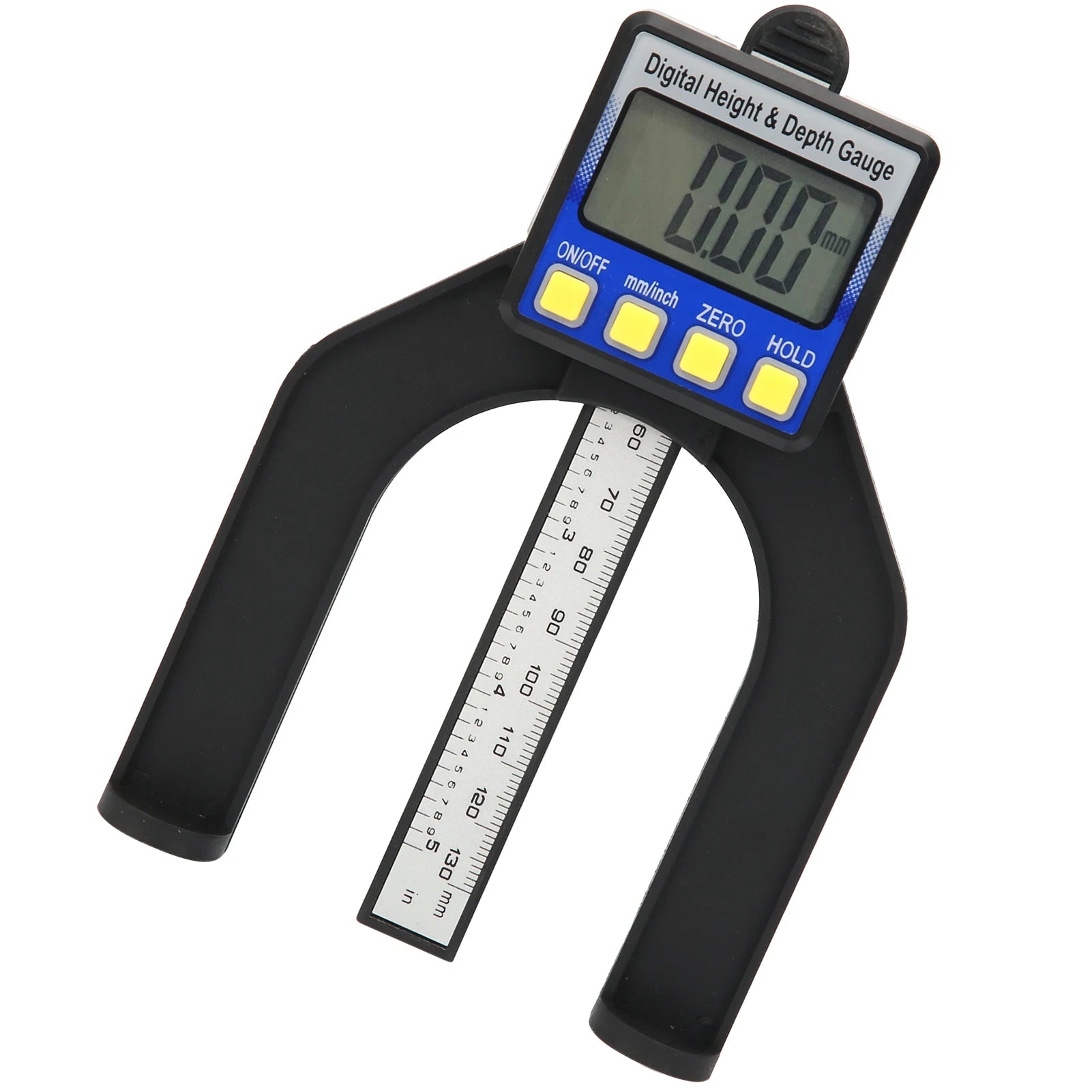 Electronic Height Depth Gauge Digital Display Woodworking Ruler Measure Tool 0‑80mm Height Depth Ruler Magnetic Depth Gage Peaceful Pleasures Health and Wellness