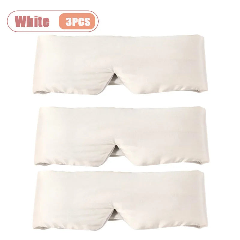 Silk Feel Sleep Mask – Embroidered Floral Light Blocking Eye Cover