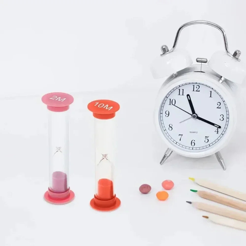 6 Pieces/set Sand Clock Hourglass 30S 1 2 3 5 10 Minutes Ornaments for Home Children Gift Decoration Timer Clocks Decor Garden Peaceful Pleasures Health and Wellness