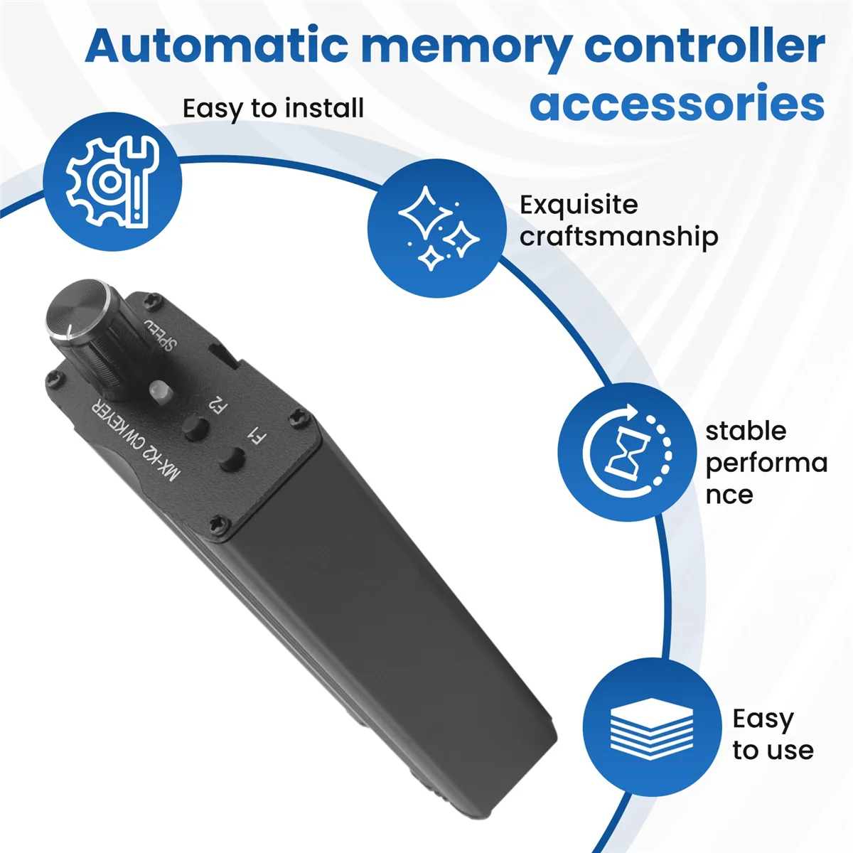 *Great MX-K2 CW Keyer Automatic Key Controller Morse Code Auto Memory Key Controller for Radio Amplifier Peaceful Pleasures Health and Wellness