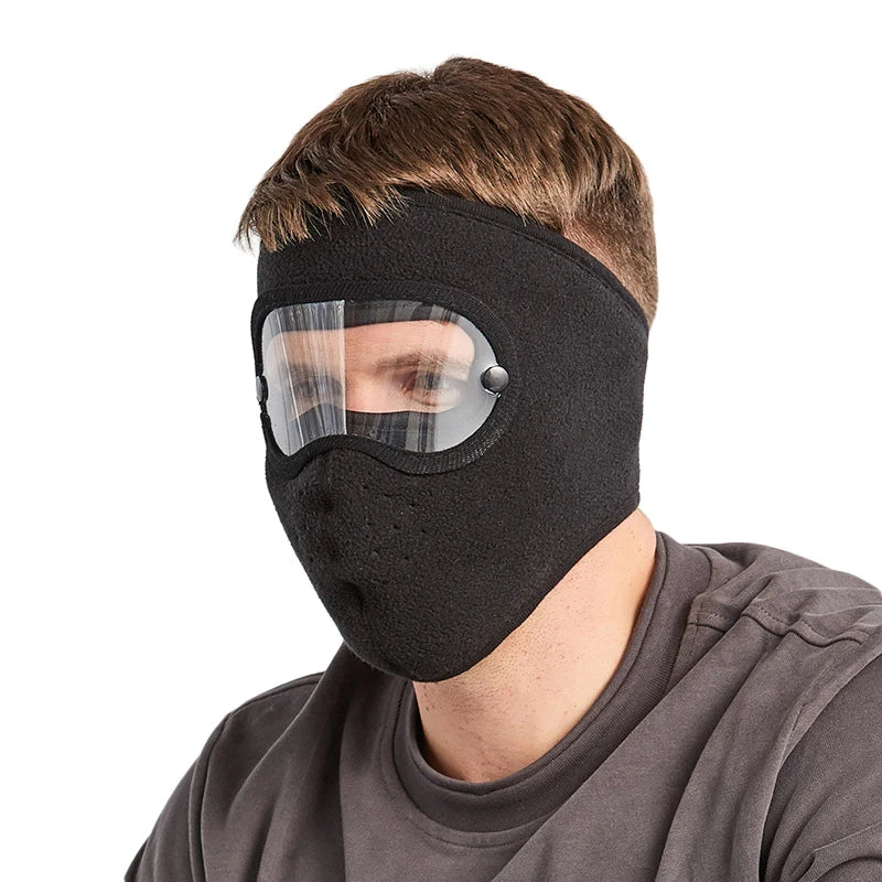 Facial Anti Fog Dust Proof Full Face Headgear Full Face Headgear with Removable Goggles Peaceful Pleasures Health and Wellness