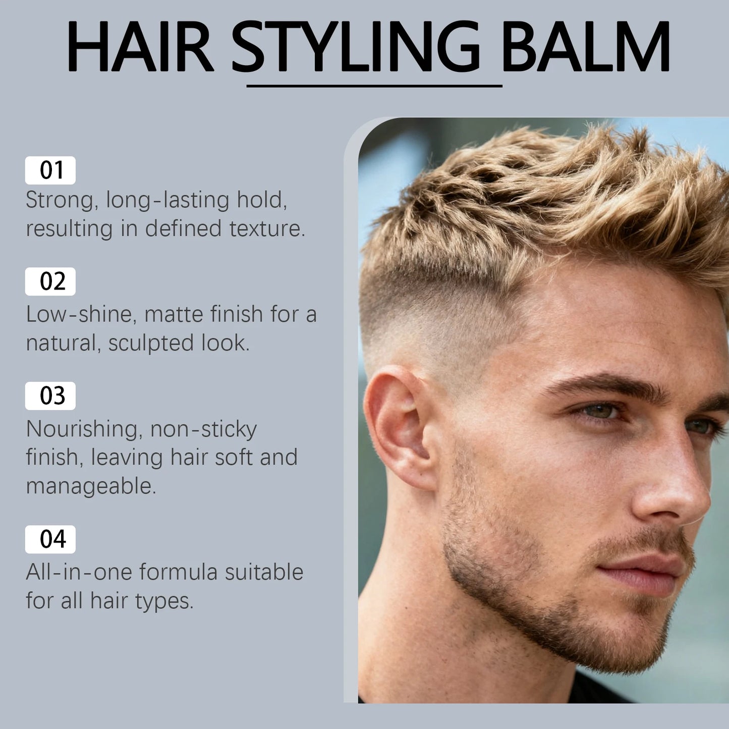 Jaysuing Hair Pomade – Matte Finish Strong Hold Frizz Control