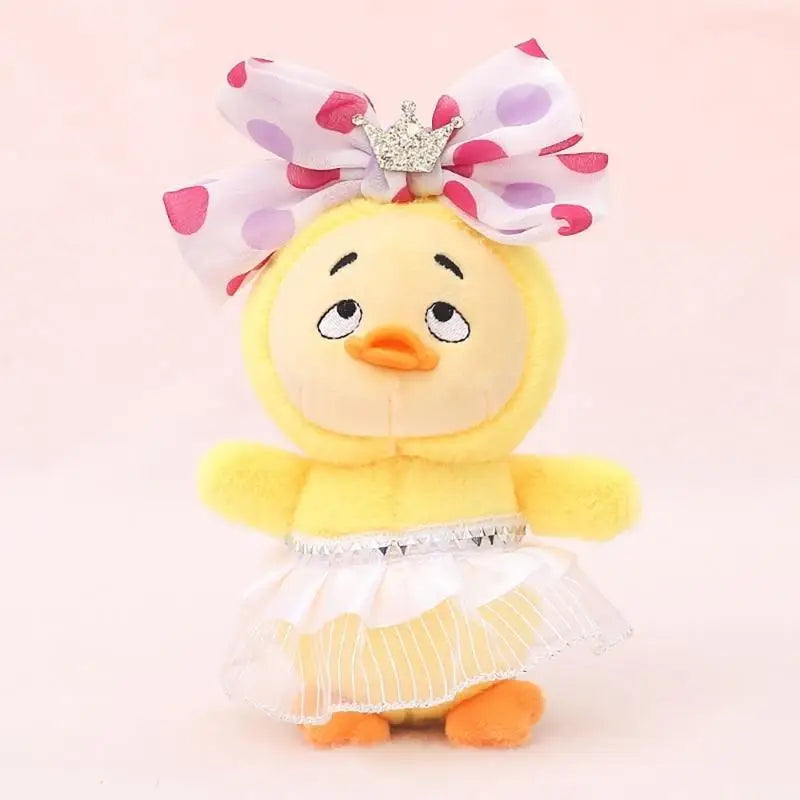 Sad Duck Plush Keychain – Cute Funny Duckling Bag Charm Gift