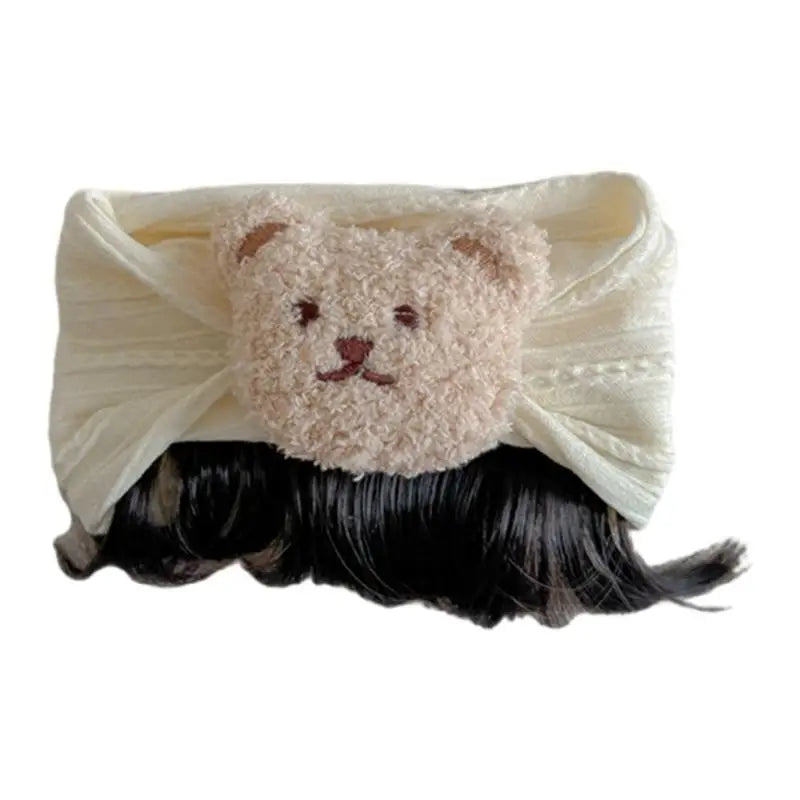 Baby Girl Bear Bangs Headband | Cute Toddler Hairband Ages 1–3