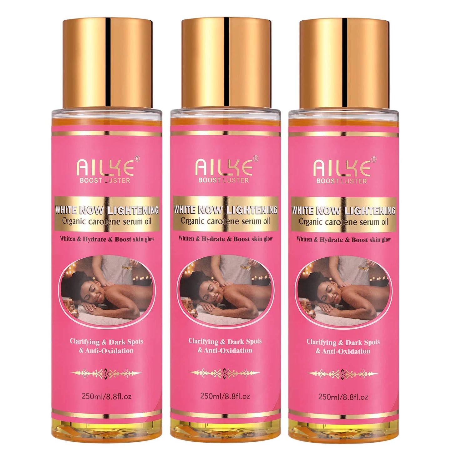AILKE Organic Carotene Brightening Body Oil | Vitamin E & Rose