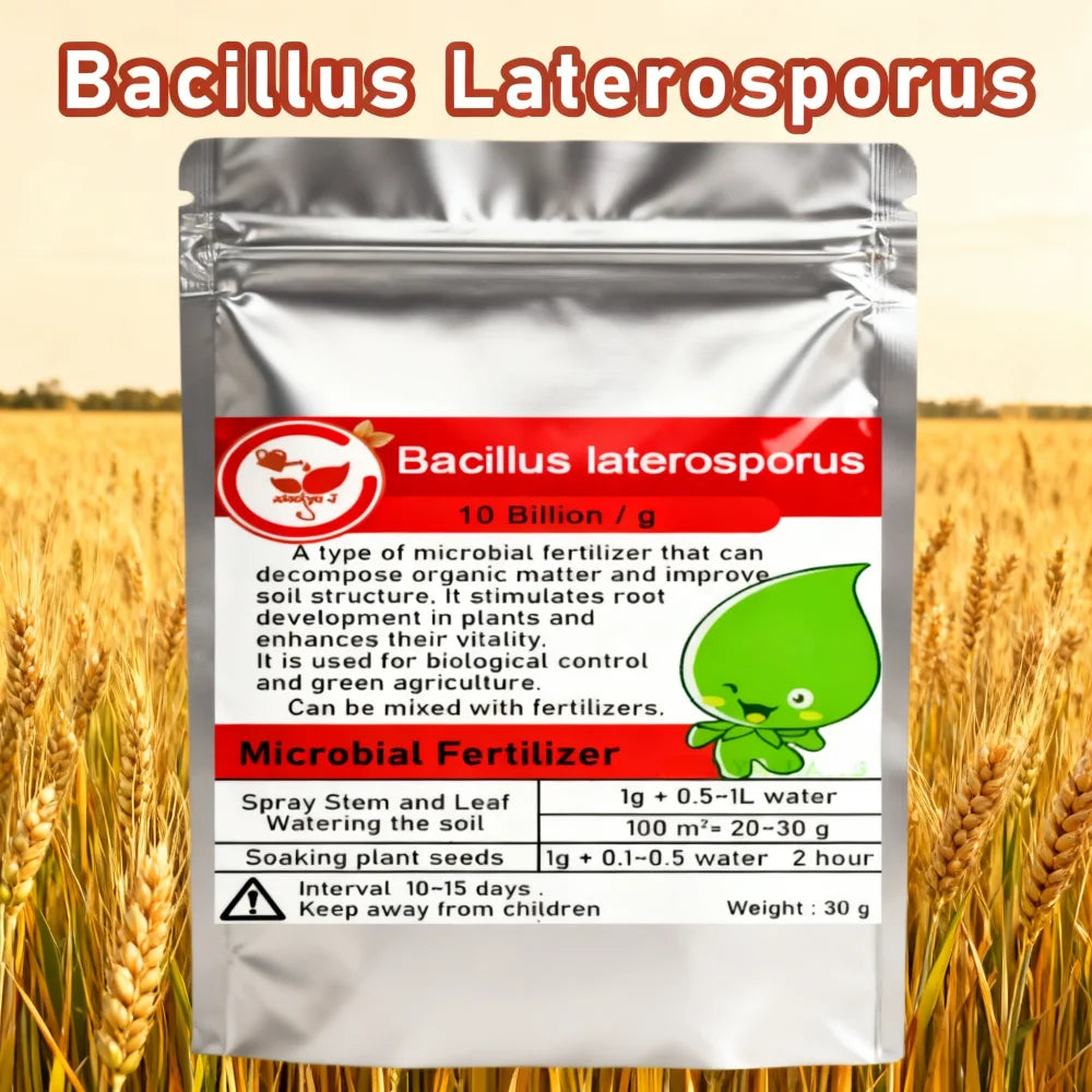 30g Bacillus Lateralosporus Green Organic Fertilizer for Agricultural Use Boosts Crop Growth & Soil Health Naturally Peaceful Pleasures Health and Wellness Default Title