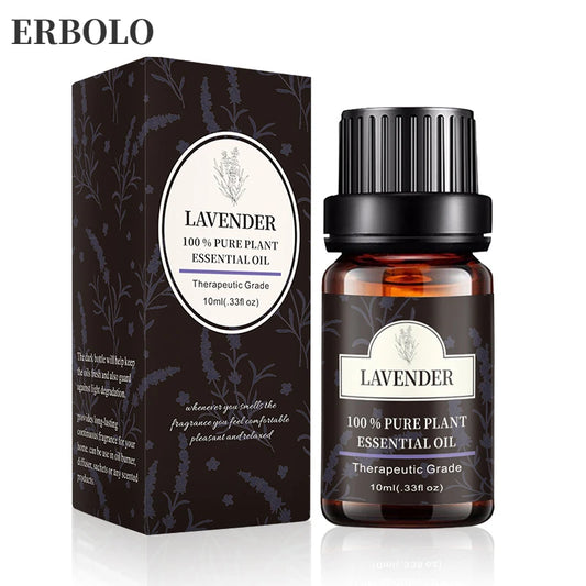 10ml Lavender Oil Aromatherapy Essential Oils For Diffuser Relaxation Calming Lavender Rose Lemon Oil High Quality 100% Pure Peaceful Pleasures Health and Wellness 10ml Lavender China Mainland