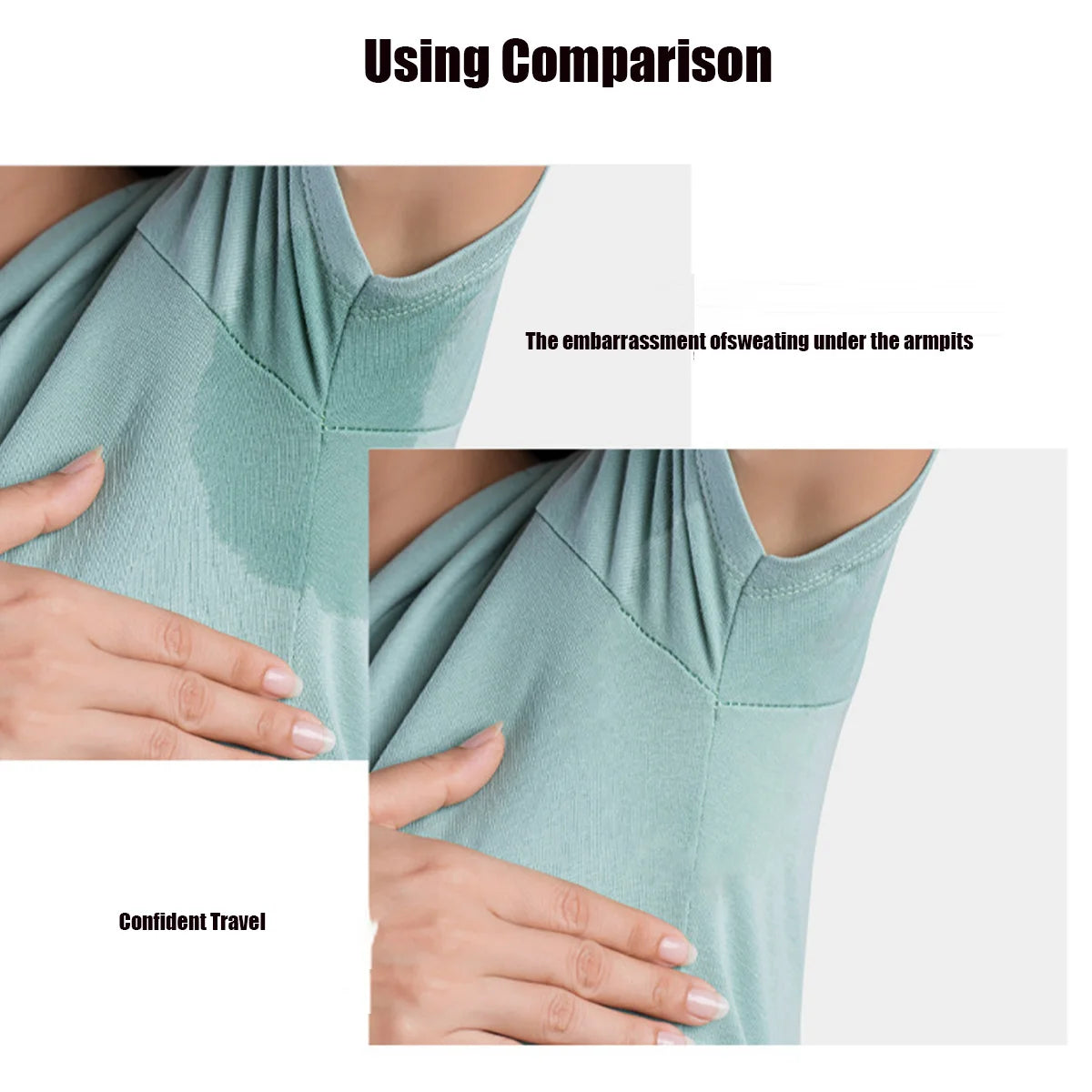 10-Pack Disposable Underarm Sweat Pads – Invisible Cotton Shields