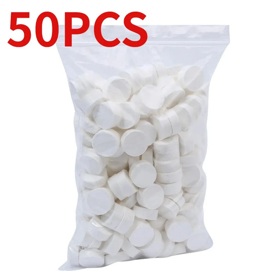 50pcs Disposable Compressed Towel Coin Tissue Travel Portable Mini Compressed Towel For Outdoor Travel BBQ Camping Face Wipes Peaceful Pleasures Health and Wellness