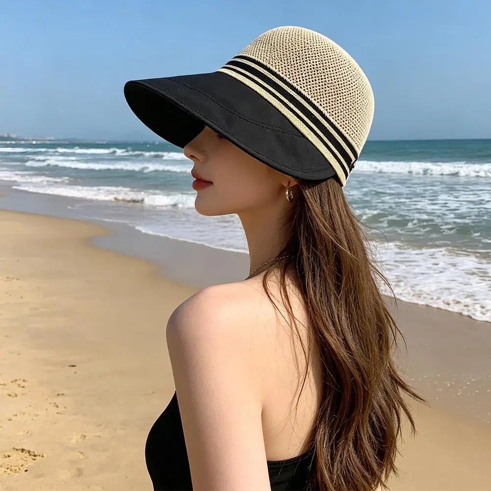 Women's Wide Brim Sun Hat – Breathable UV Outdoor Cap