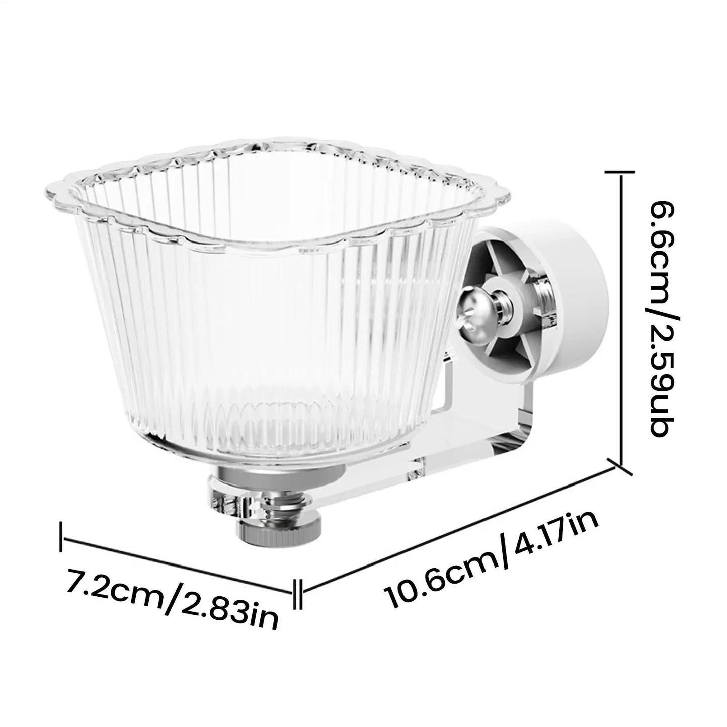 Clear Anti-Tip Bird Feeder Cage Bowl | Parakeet Cockatiel