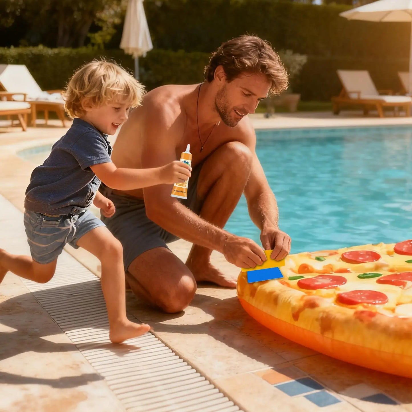 Professional Inflatable Repair Kit High-Strength Waterproof Patches & Adhesive For Air Mattress, Pool Toys, Boats & Outdoor Gear Peaceful Pleasures Health and Wellness