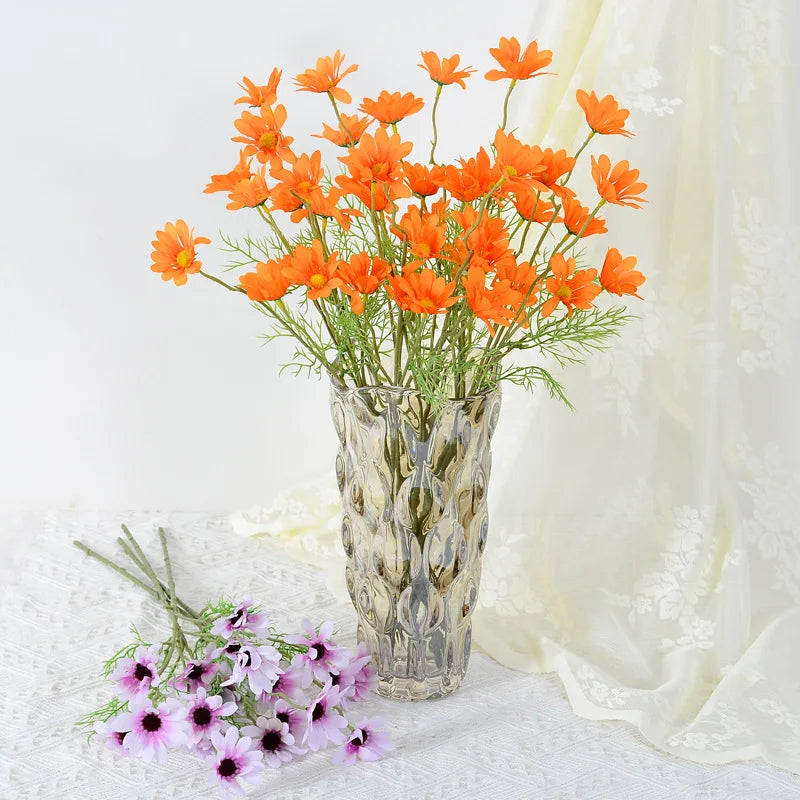 Silk Daisy Chrysanthemum Artificial Flower Bouquet – 1 or 3 Pcs
