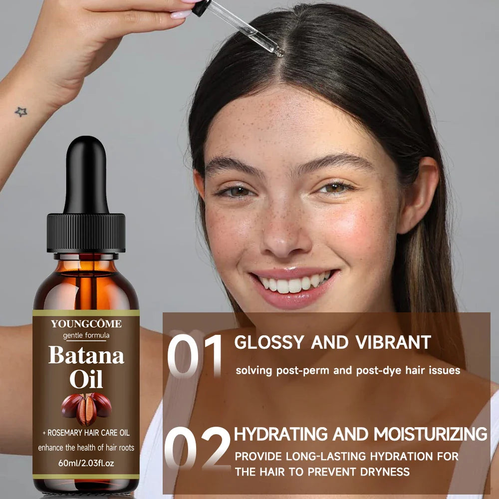 Batana Rosemary Mint Scalp Oil with Biotin | 40ml/60ml