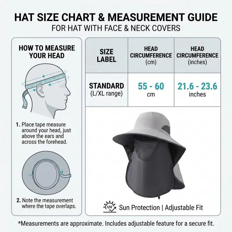 Full Face Neck Integrated Sun Hats Quick Dry Wide Brim Outdoor Fishing Bucket Caps Breathable Mountaineering Visors Peaceful Pleasures Health and Wellness
