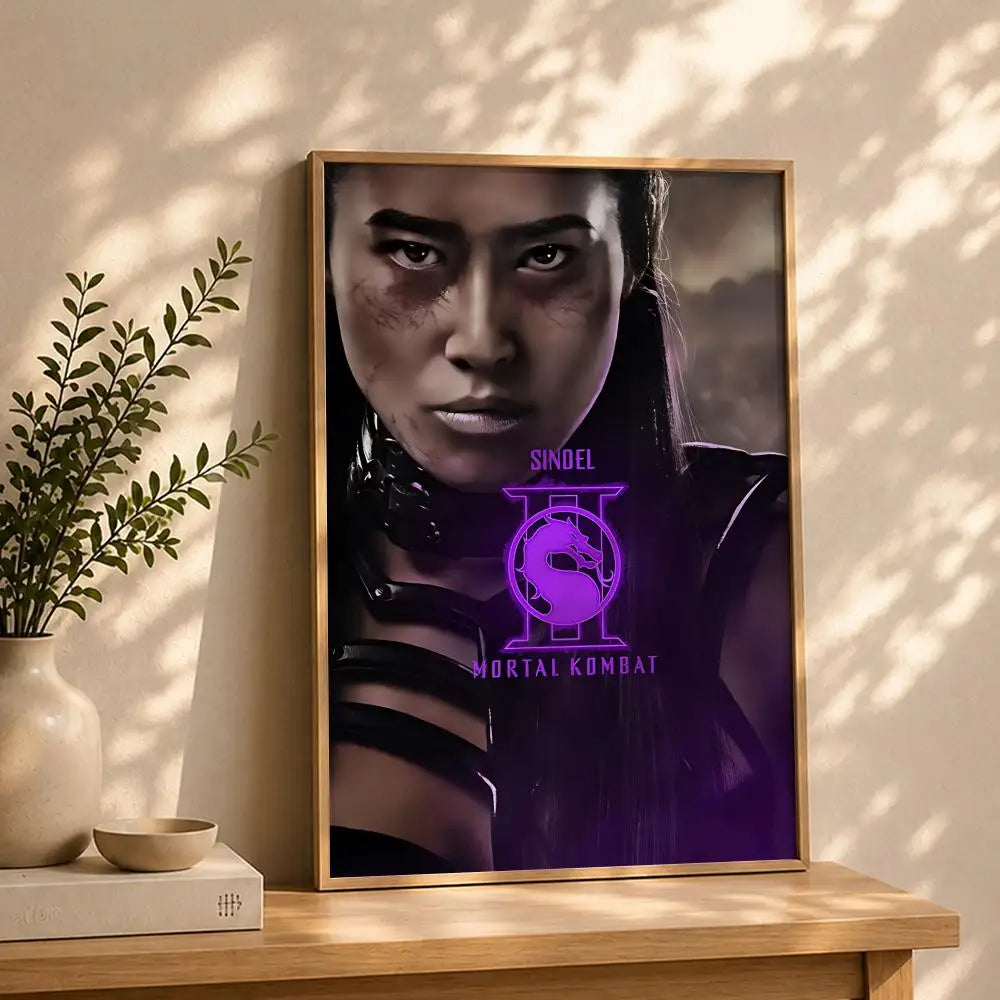 Mortal Kombat Movie Poster – HD Self-Adhesive Waterproof Wall Art Wall Art Poster Peaceful Pleasures Health and Wellness White11 40X50cmNoframe