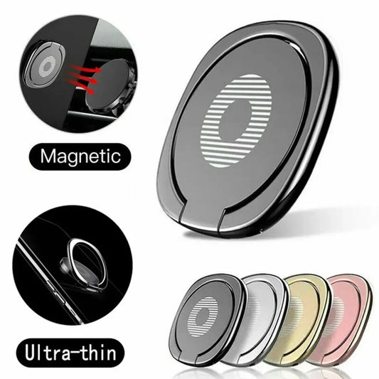 Metal 360° Finger Ring Phone Holder Stand – Universal Grip Phone Ring Stand Peaceful Pleasures Health and Wellness