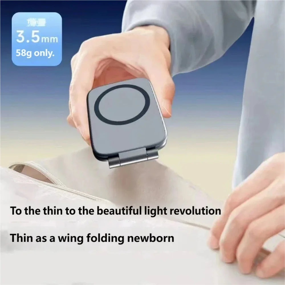 Dual Magnetic Phone Stand – Foldable Car & Desk Holder