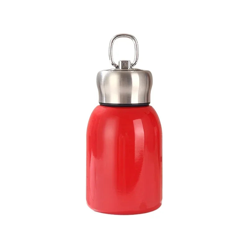 Stainless Steel Insulated Cup Portable Outdoor Mini Hanging Ring Cute Water Cup Camping Travel and Hiking Peaceful Pleasures Health and Wellness