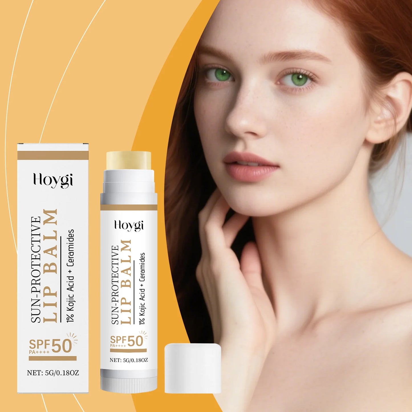 SPF50 Lip Balm with Kojic Acid & Ceramide | Hoygi