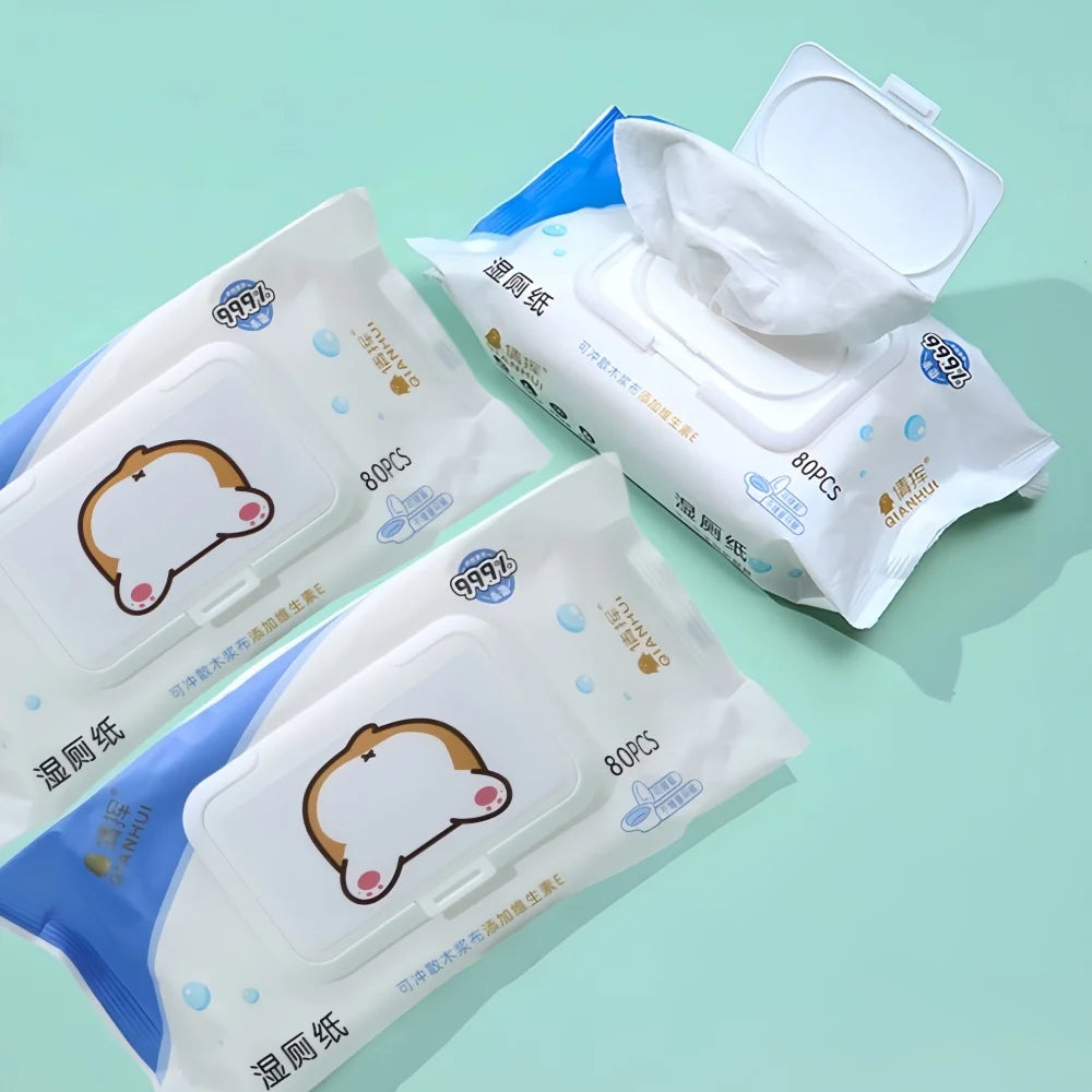 Antibacterial Wet Wipes 80 Pack | Intimate & Personal Hygiene