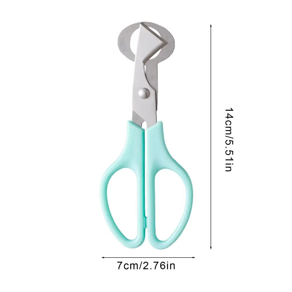 Pigeon Quail Open Crack Small Egg Shell Scissor Cut Bird Eggshell Separator Cigar Cutter Opener Tool Clipper Kitchen Tools Peaceful Pleasures Health and Wellness Blue