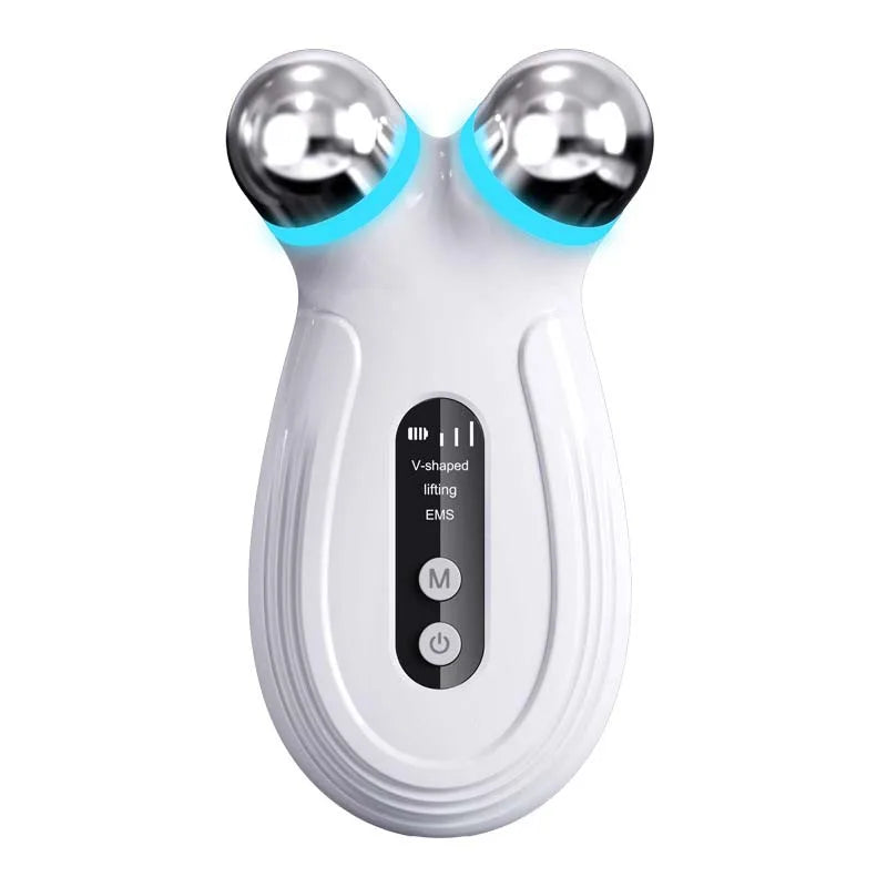 Fashion Hand Held Vibration Heated Beauty Device Wrinkle Remover Skin Rejuvenation Face Lift Eye Massager Pen Rechargeable Peaceful Pleasures Health and Wellness WHITE