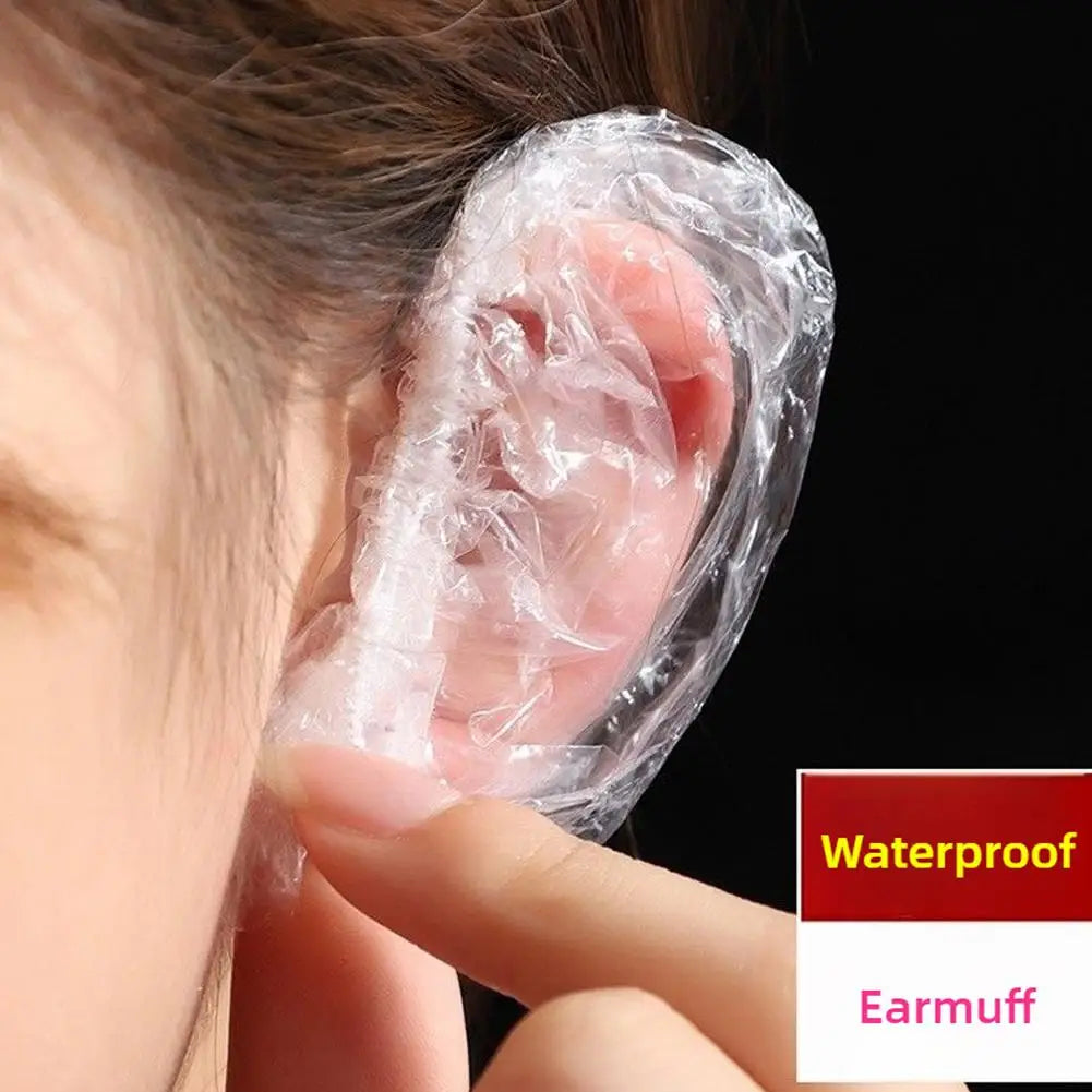 Disposable Waterproof Ear Covers for Hair Dyeing – 100 Pack Peaceful Pleasures Health and Wellness