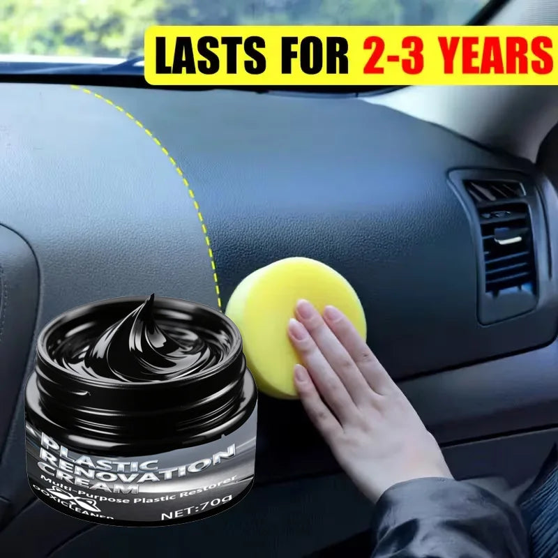 Plastic Repair Paste & Tire Shine | UV Protection 5-Min Fix