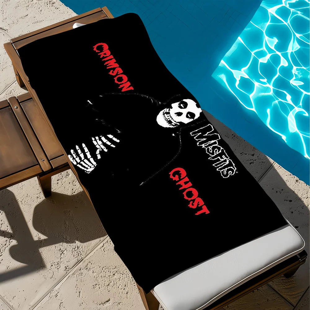 Misfits Rock Band Quick-Dry Beach Towel | Gym, Travel & Pool