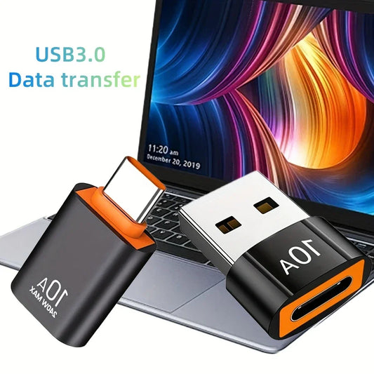 10A USB A To USB C OTG Adapter Type C to USB Converter USB 3.0 Adapter For Xiaomi 14 MacBook USB To Type C OTG Connector Peaceful Pleasures Health and Wellness