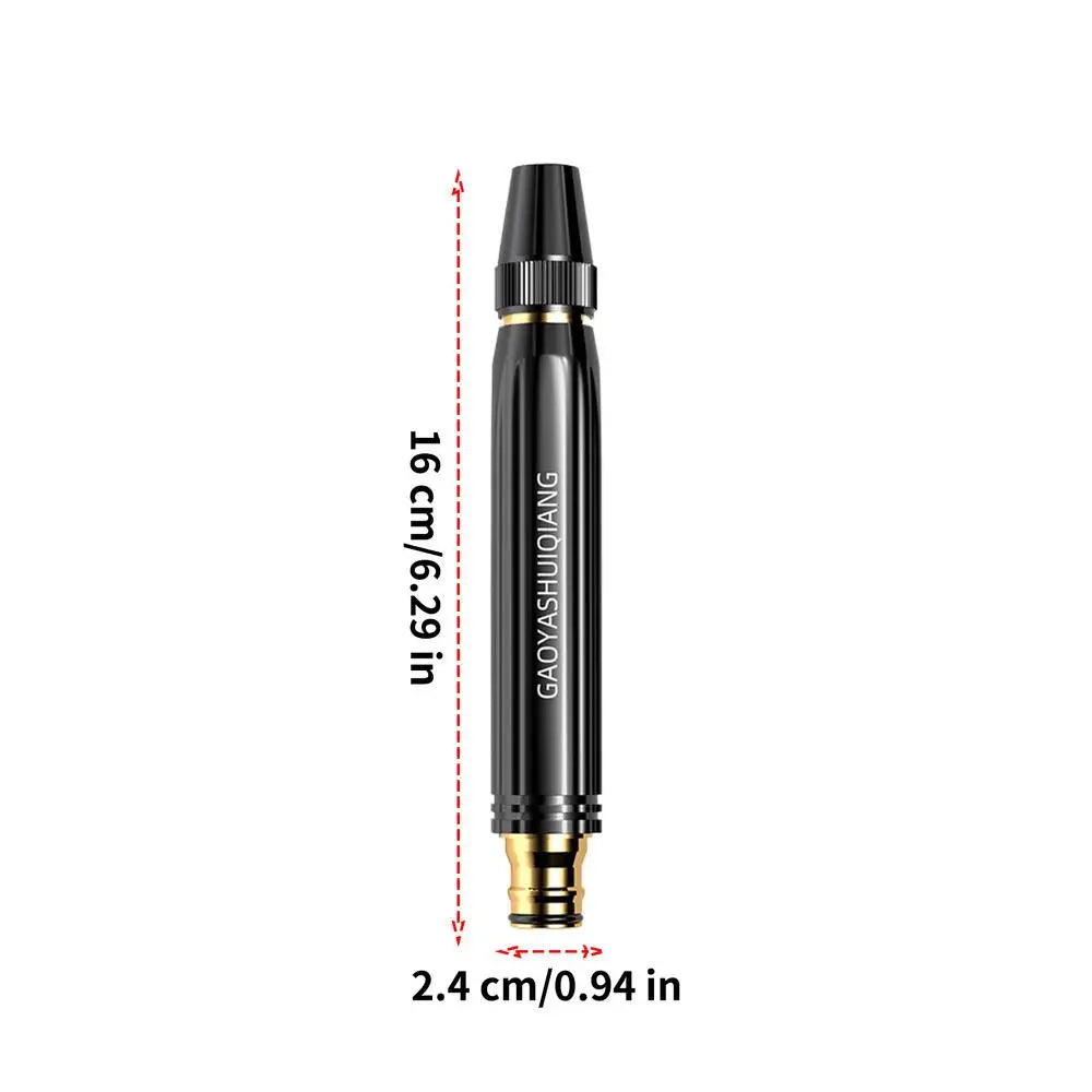 High Pressure Spray Nozzle For Hose Adjustable Portable Powerful Sprayer High Pressure Water Nozzle Hose Attachment For Car Yard Peaceful Pleasures Health and Wellness black China Mainland
