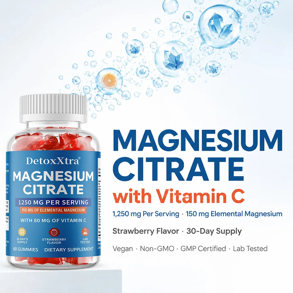 Magnesium Citrate Gummies for Stress Relief & Sleep Support Peaceful Pleasures Health and Wellness