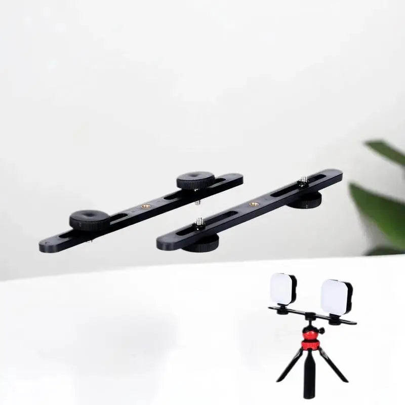 DSLR Flash Bracket Stand with Twin Hot Shoe Adapter | Universal
