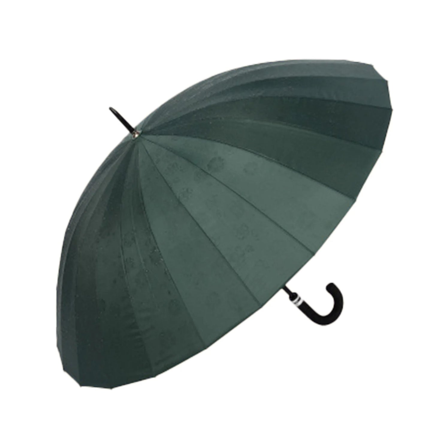 Long Handle Umbrellas Ultra Large Retro Style Umbrella J Stick 24 Ribs Dual-Use Umbrellas Strong Windproof Umbrellas Peaceful Pleasures Health and Wellness Blackish Green