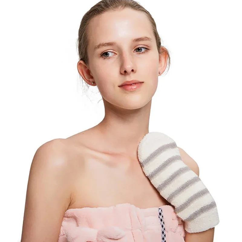 Exfoliating Hemp & Bamboo Bath Glove | Body Scrubber Mitt Exfoliating Bath Glove Peaceful Pleasures Health and Wellness