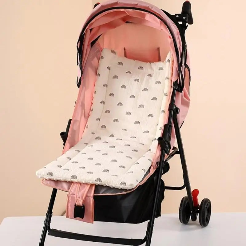 Breathable Cotton Baby Stroller Seat Cushion & Car Liner Pad