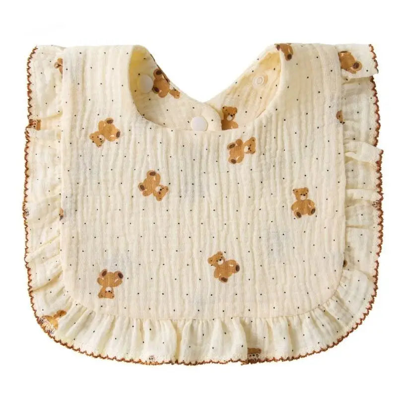 4-Layer Cotton Baby Bibs | Breathable Drool & Burp Cloth 0–18M