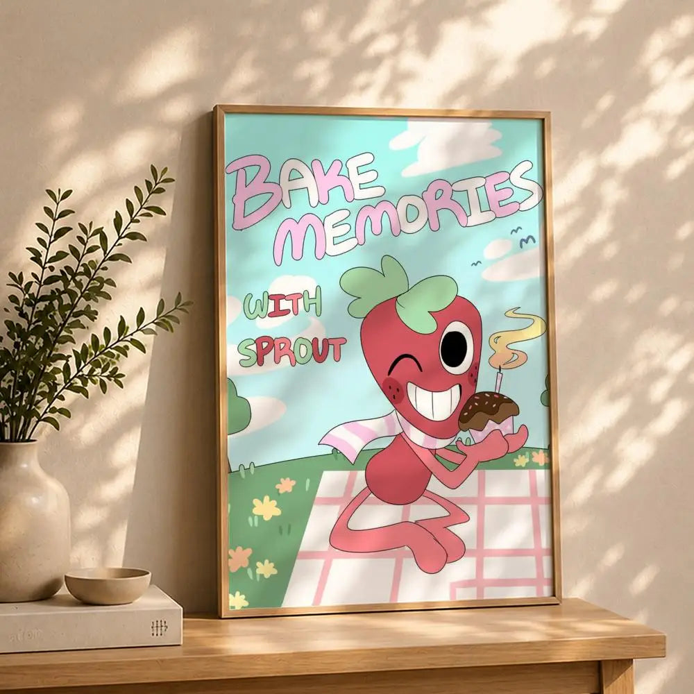 Game D-Dandy's WorldS Poster HD Self Adhesive Waterproof Wall Art Ideal for Home Office Dorm Bedroom Great Gift Peaceful Pleasures Health and Wellness