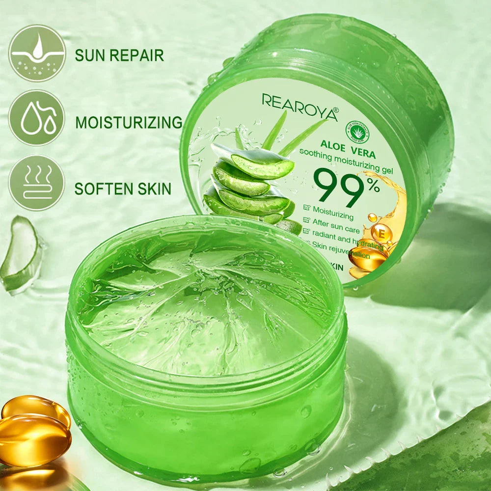 REAROYA Aloe Vera Gel Cream – Moisturizer, Acne & Sun Repair