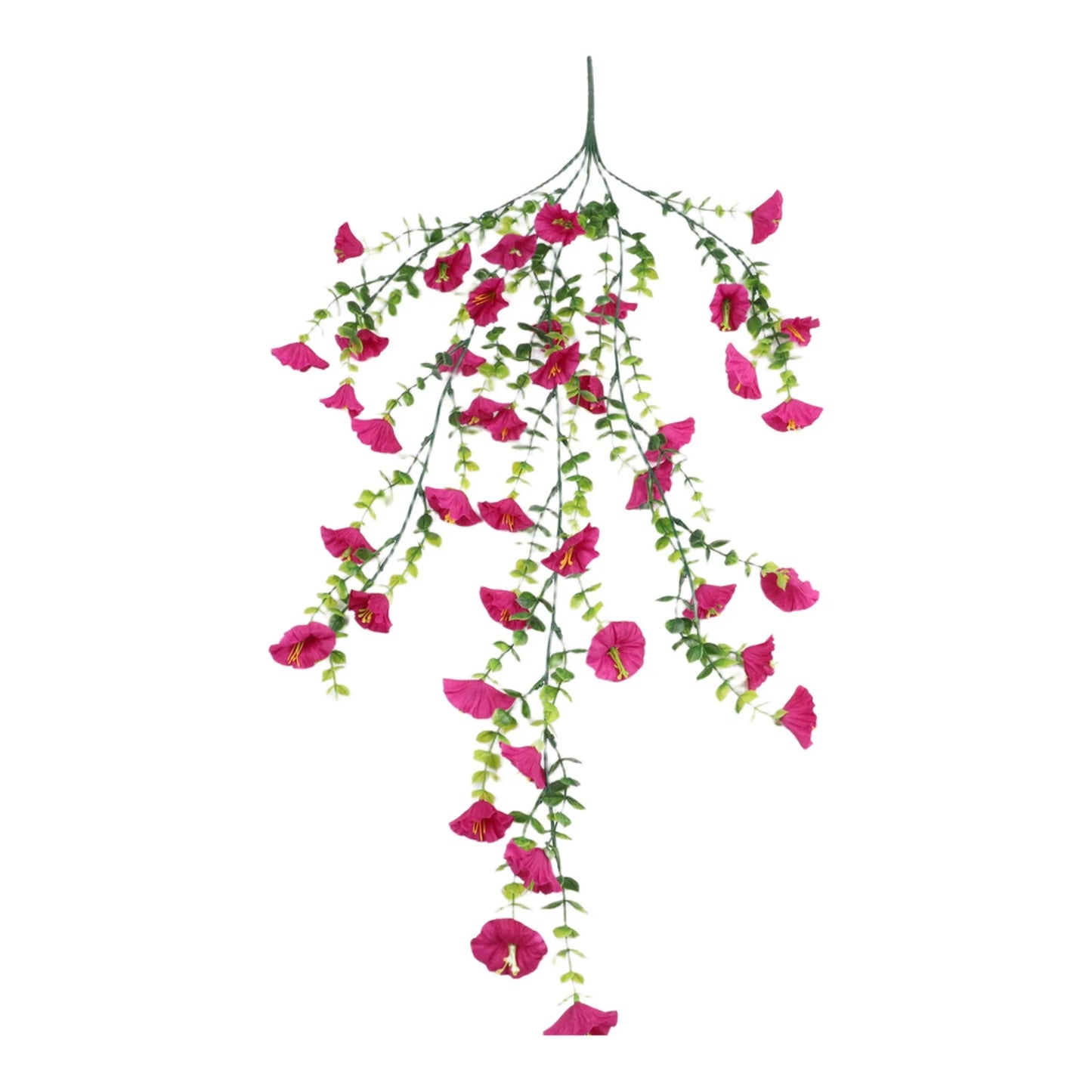 Artificial Flowers Fake Morning Glory Eucalyptus Leaves Hanging