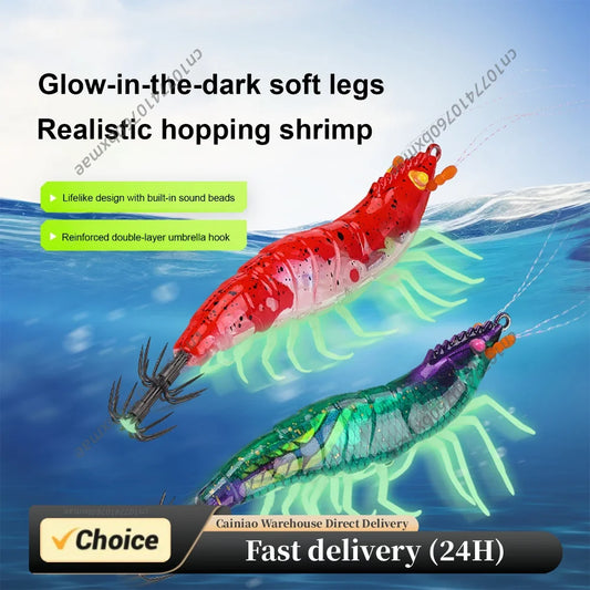 Hard Fishing Lures with 3D Holographic Eyes & Treble Hook Slow-Sinking Sea Fishing Hard Lure Double-Layer Rust-Proof for Octopus Peaceful Pleasures Health and Wellness