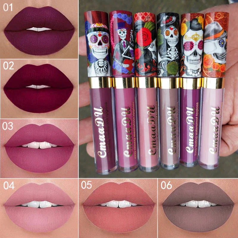 Cmaadu Matte Lip Gloss – Waterproof Long-Lasting Red Lipstick