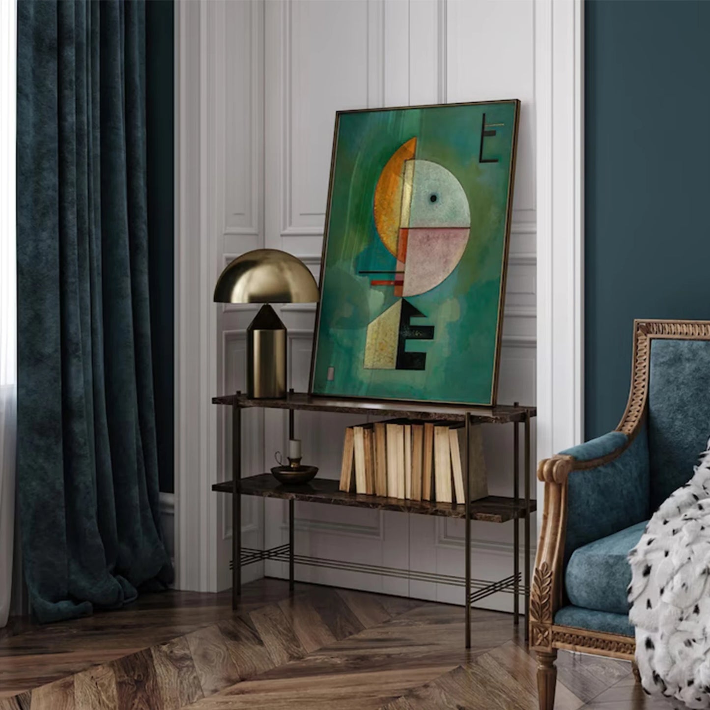 Modern Bauhaus Canvas Wall Art Print | Living Room Decor