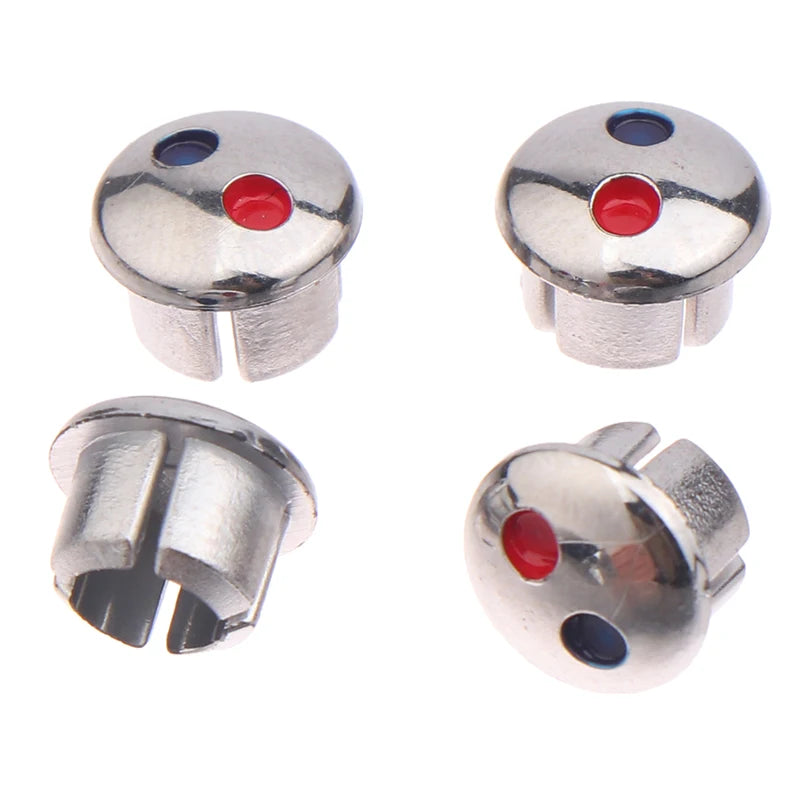 10pcs Hot & Cold Faucet Handle Caps – Red & Blue Labels