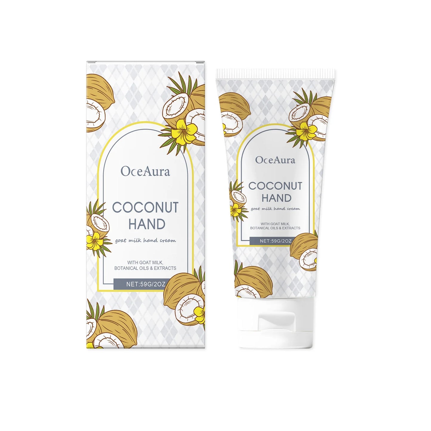 OceAura Coconut Oil Nourishing Hand Cream 59g | Moisturizer