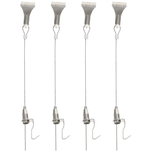Adjustable Picture Hanging Cord Rope Hooks Steel Wire Track System Heavy Duty Frame Tools Diy Supplies Picture Hangers Hardware Peaceful Pleasures Health and Wellness